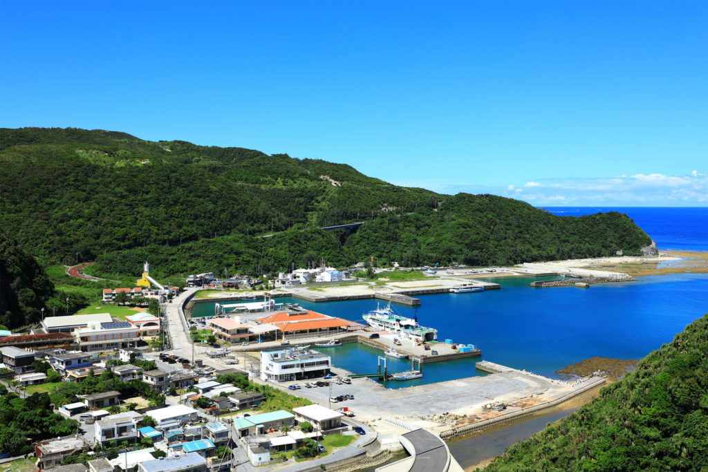 慶良間諸島の港の見える丘展望台